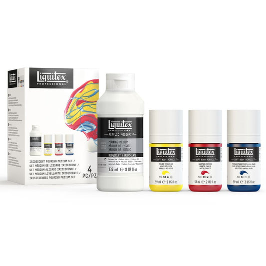 SET ACRÍLICO SB IRIDESCENT POURING MED Liquitex Nacional Librería