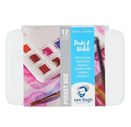 Set Acuarela VGH rosa violeta 12 col pas Talens Nacional Librería