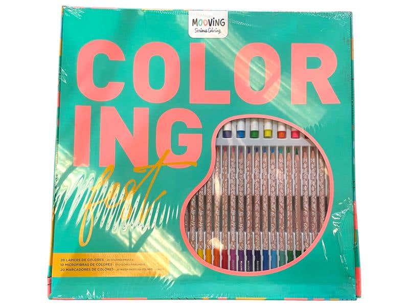 SET COLORING FEST X 50 PCS Mooving Nacional Librería
