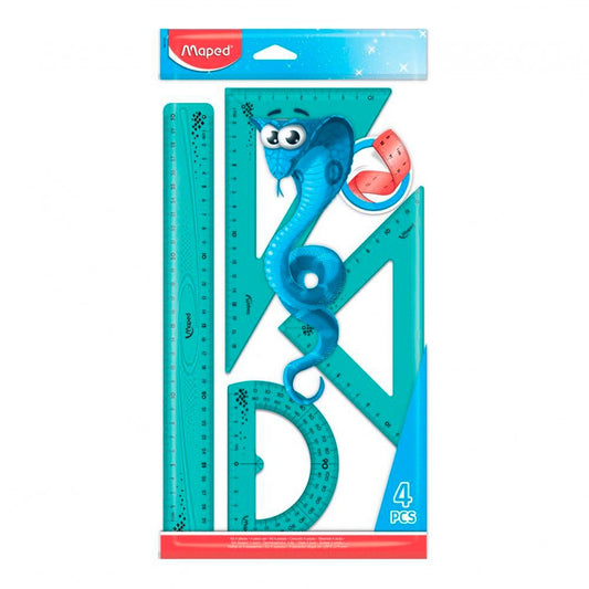 Set de Geometría Flexible Color Aleatorio 30cm. Maped Maped Nacional Librería