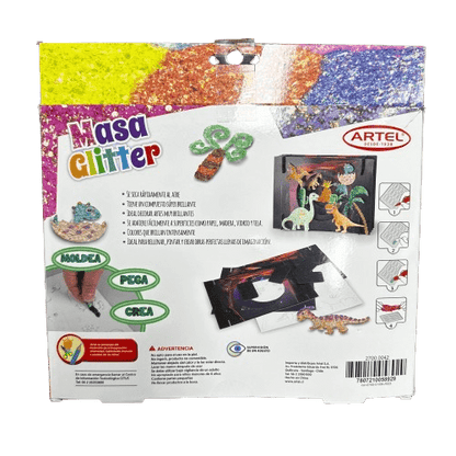 Set Glitter Dinosaurios 3D Artel Nacional Librería