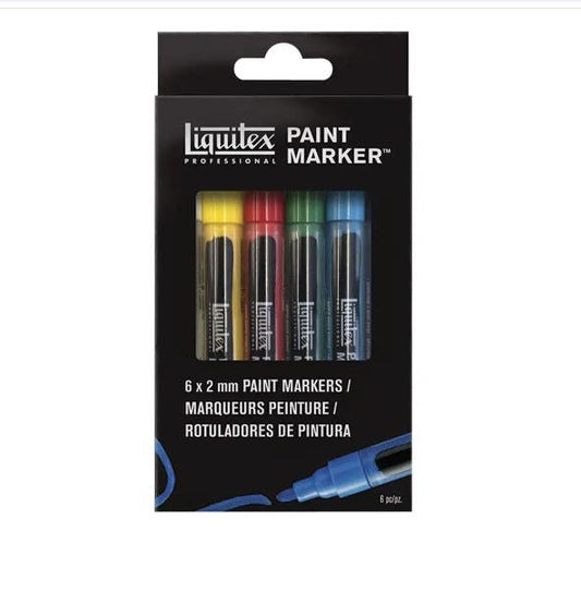 SET MARCADORES ACRILICOS LQTX 6 COL VIBR Liquitex Nacional Librería