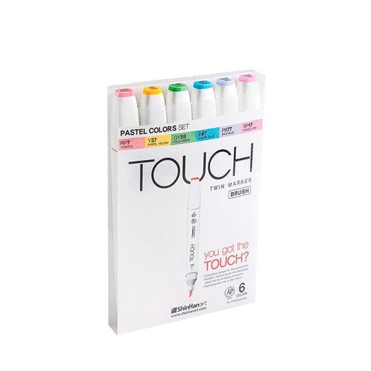 Set Touch Twin Brush 6 Color Pastel Touch Nacional Librería