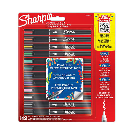 Sharpie Acrylic Punta Pincel TjX12 Sharpie Nacional Librería