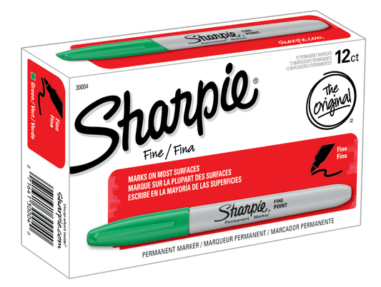 Sharpie Punta Fina Verde Sharpie Nacional Librería