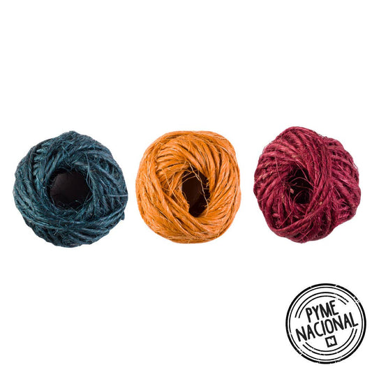 Sisal de colores 50 grs. aprox. Np Manualidades Nacional Librería