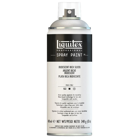 SPRAY LQTX 239 - 400ML PLATA RICA IRIDISC Liquitex Nacional Librería