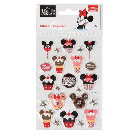 Sticker Minnie Cupcake Disney Artel Nacional Librería