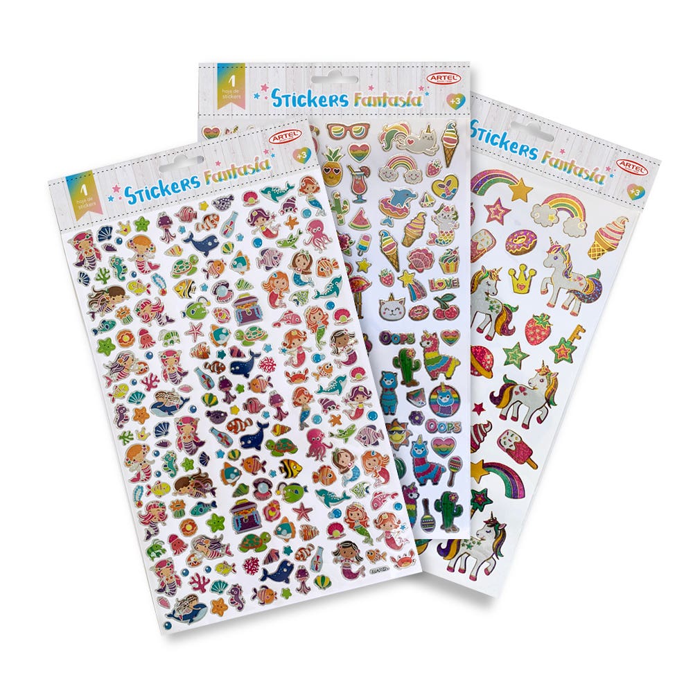 Stickers Fantasía Artel Nacional Librería