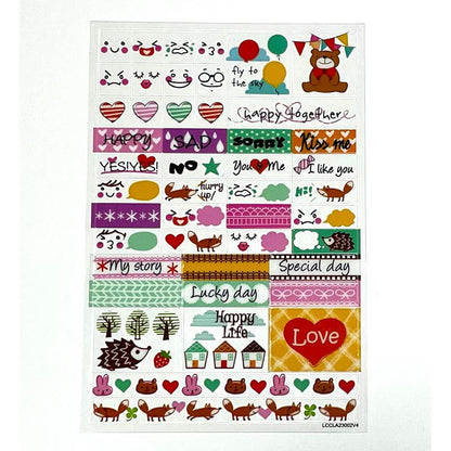 Stickers Planificacion diaria 4 hojas Artel Nacional Librería