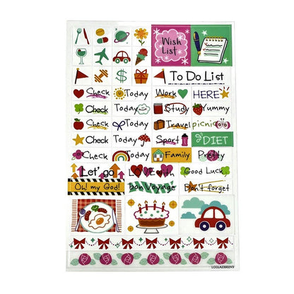 Stickers Planificacion diaria 4 hojas Artel Nacional Librería