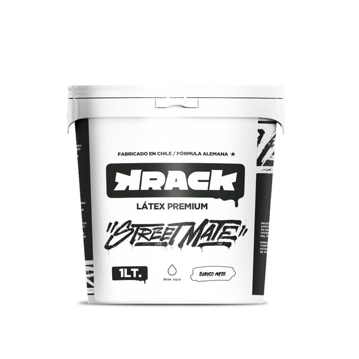TARRO KRACK DE ESMALTE BLANCO MATE 1/4 Krack Nacional Librería