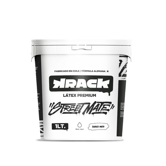TARRO KRACK DE ESMALTE BLANCO MATE 1/4 Krack Nacional Librería
