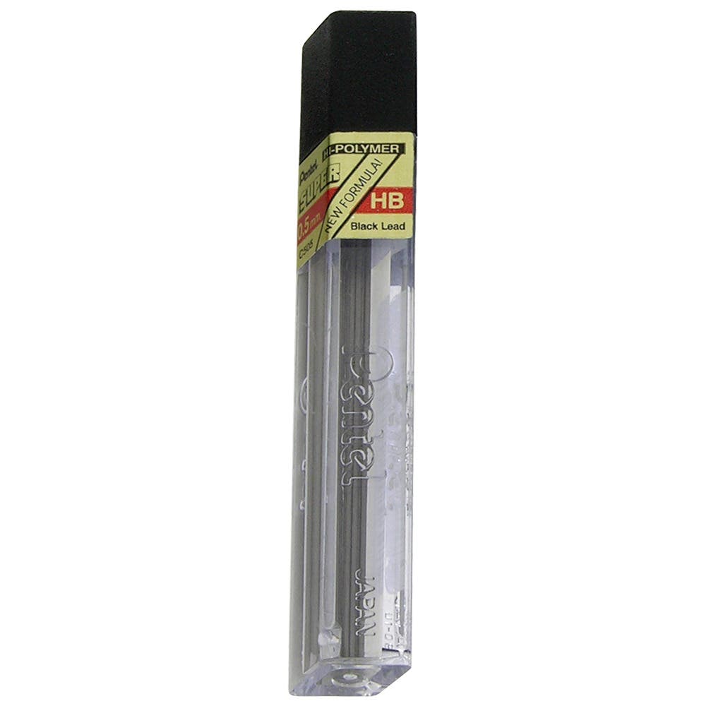 Tubo Mina Pentel Grafito 12 unidades