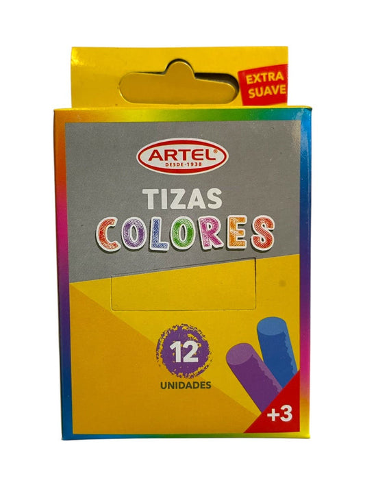 Tiza Colores 12 Unidades Artel Artel Nacional Librería
