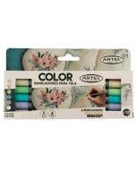 Estuche Marcadores de Tela 6 Colores Pastel ARTEL