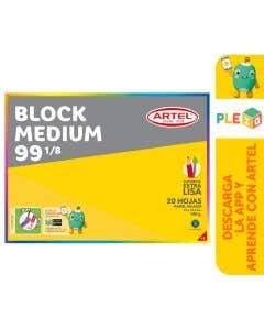 Block Medium 99 1/8 20 Hojas Artel