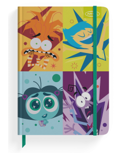 Libreta Personajes elast. Intensamente 2