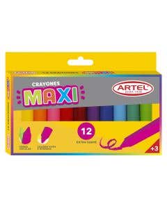 Crayones Maxi 12 Colores Artel