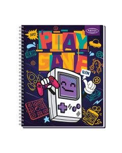 Cuaderno Universitario 100 Hojas 7mm Gamers Artel