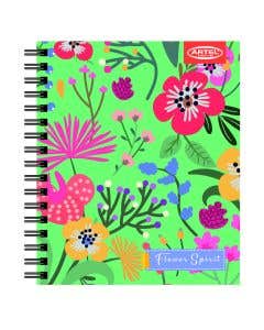 Cuaderno Book Floral 120 Hojas 7mm. Diseño Aleatorio Artel