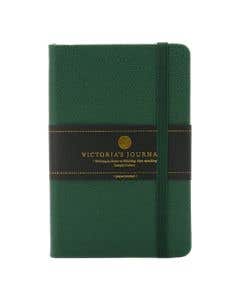 Libreta tapa Verde Victorias Journals 9x14 80h Line c/elas