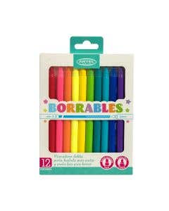 Set 12 rotuladores Borrables Doble Punta