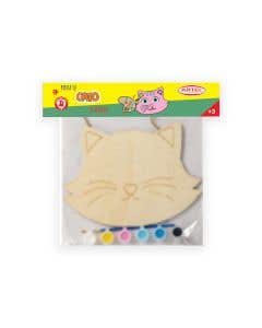Maderas para Colorear Gato Artel