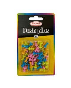 ALFILERES CHINCHES PUSH PINS ARTEL 60 UNIDADES 