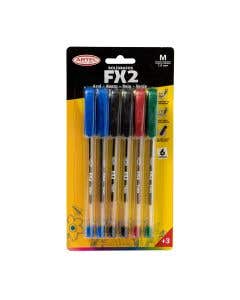 Blíster 6 Bolígrafos Fx Artel