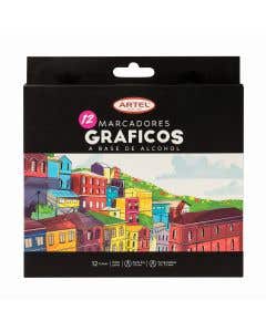 Est.Marcadores Gráficos 12 Colores