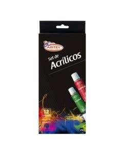 Set Acrílicos 12 Colores 12ml. Artel