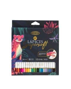 Lápices de colores Super Soft 24 colores Artel