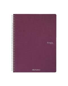 Libreta Fabriano A4 Vino Esp.Línea 70Hjs