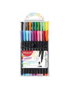 Set 20 Marcadores Fineliner Graph Peps Maped