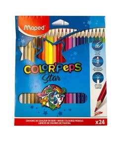 Estuche 24 Lápices de Colores Largos Maped