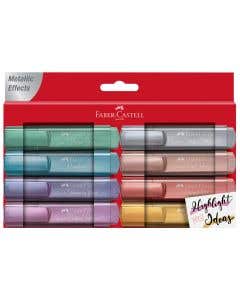 Set 8 Destacadores Metálico Wallet Faber-Castell
