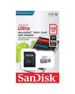 MICRO SD ULTRA 128GB CLASE 10 CON/ADP.
