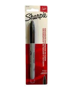 Blíster Marcador Negro Punta Fina Sharpie