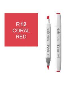 Marcador y Pincel Touch  Coral Red