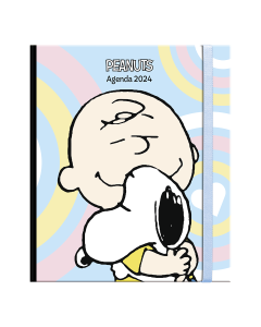 Agenda Snoopy Cuaderno Semanal 2024 Pastel