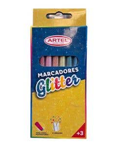 Est. Marcador ARTEL GLITTER x8